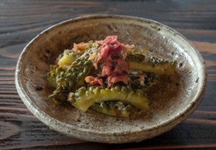 苦瓜の梅肉和え